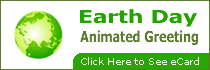 Earth Day Animated Greeting Button